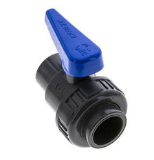PVC 2-way Ball Valve Single Union 32 mm Socket EPDM