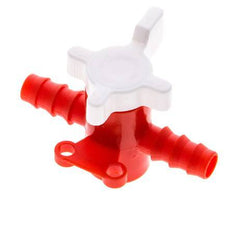 PE 2-way Ball Valve 3/8'' (9 mm) Hose Barbs