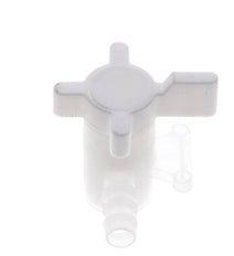 PVDF 2-way Ball Valve 10 mm Hose Barbs