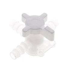 PVDF 3-Wege-Kugelhahn 3/8'' (9 mm) Schlauchverschraubungen