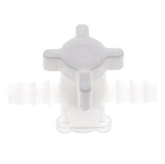 PVDF 3-Wege-Kugelhahn 3/8'' (9 mm) Schlauchverschraubungen