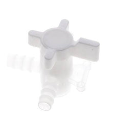 PVDF 3-way Ball Valve 10 mm Hose Barbs