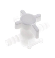 PVDF 3-Wege-Kugelhahn 10 mm Schlauchverschraubungen