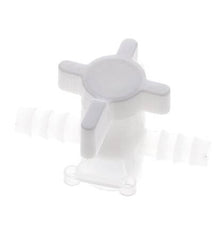 PVDF 3-Wege-Kugelhahn 10 mm Schlauchverschraubungen