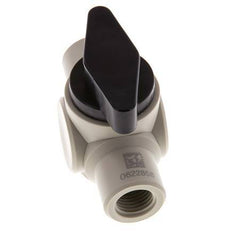 PP 2-way Ball Valve G 1/4'' FKM Vacuum