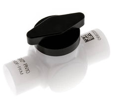 PVDF 2-way Ball Valve G 1/2'' FKM Vacuum