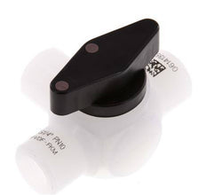 PVDF 3-way Ball Valve G 1/4'' FKM Vacuum