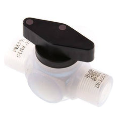 PFA 3-Wege-Kugelhahn G 1/4'' FKM Vakuum