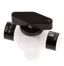 PFA 3-Wege-Kugelhahn G 1/4'' FKM Vakuum