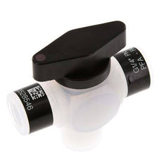 PFA 3-Wege-Kugelhahn G 1/4'' FKM Vakuum