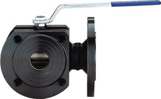 Flanged Ball Valve 3-Way T-port DN125 PN16 Steel Reduced Bore