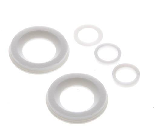 Reparatursatz für DN15 Edelstahl-Kugelhahn mit Flansch, 3-teilig