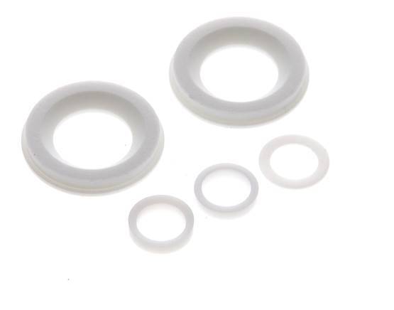 Reparatursatz für DN15 Edelstahl-Kugelhahn mit Flansch, 3-teilig