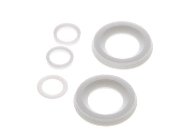 Reparatursatz für DN15 Edelstahl-Kugelhahn mit Flansch, 3-teilig