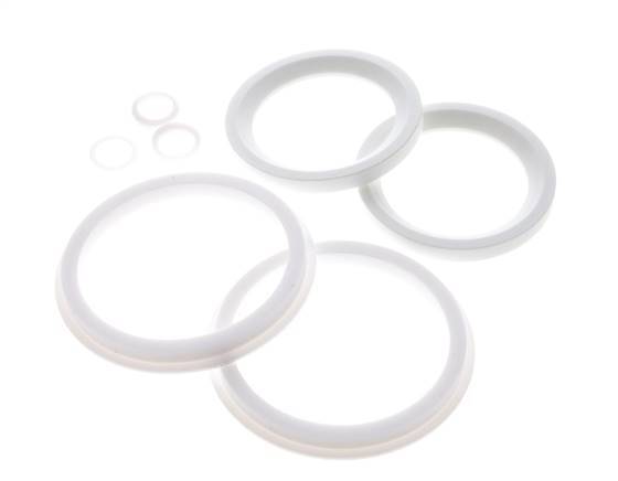 Reparatursatz für DN50 Edelstahl-Kugelhahn mit Flansch, 3-teilig