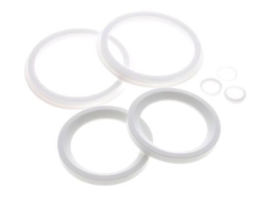 Reparatursatz für DN50 Edelstahl-Kugelhahn mit Flansch, 3-teilig