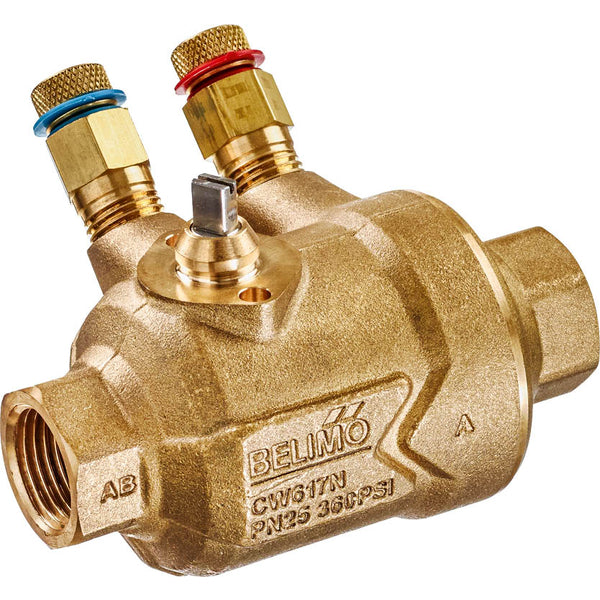 Belimo PI Zone Valve Rp3/4 Kvs0.98 24VAC/DC Fail-Safe 75s 2-point 1Nm IP40 Measuring Ports C220QPT-F/CQK24A