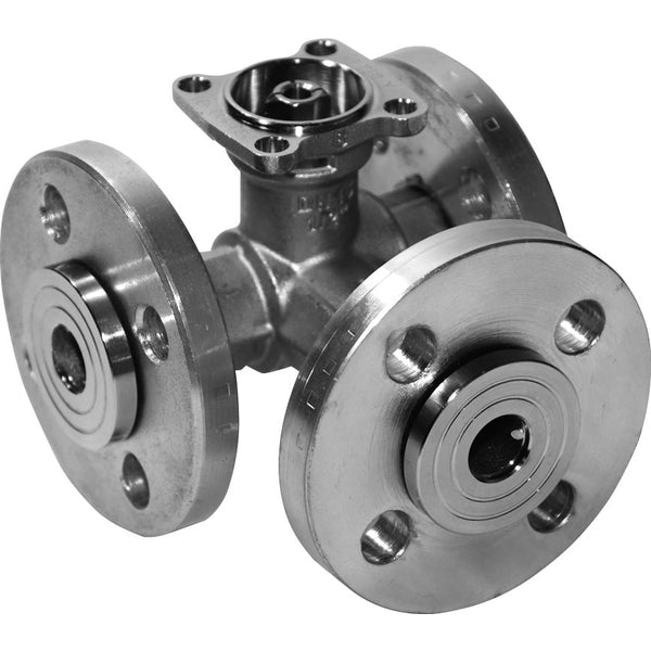 Belimo 3-Wege Kugelhahn DN20 Flansch Kvs32 24VAC/DC Fail-Safe NO 75s 2-Punkt 4Nm IP54 SPDT R7020R-B1/LRF24-S-O