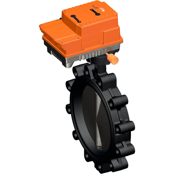 Belimo Absperrklappe DN250/PN16 Lug 24VAC/DC Modulierend Fail-Safe GGG40 EPDM IP67 ISO 5211 2xSPDT BACnet 35s 160Nm D6250WL/PRKCA-BAC-S2-T-250