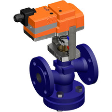 Belimo Geradsitzventil DN40 Flansch 15mm Hub Kvs25 24VAC/DC 150s MP-Bus 0-10/2-10V 500N IP54 H640R/LV24A-MP-TPC