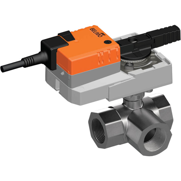 Belimo 3-Wege Regelventil Rp1-1/2 Kvs25 24VAC/DC 90s MP-Bus 0-10/2-10V 20Nm IP54 R3040-25-S4/SR24A-MP