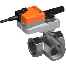 Belimo 3-Wege Kugelhahn Rp2 Kvs24 100-240VAC 90s 2/3-Punkt 10Nm IP54 R3050-BL3/NR230A