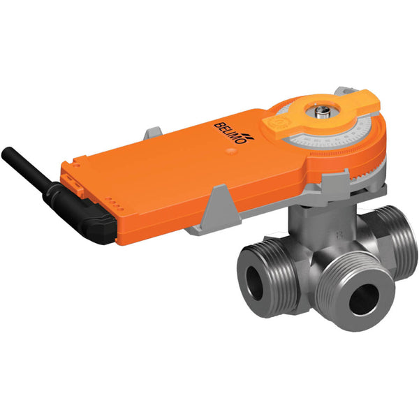 Belimo 3-Way Characterized Valve G1-1/4 Kvs6.3 24VAC/DC 75s 2/3-point 2Nm IP54 R518/KR24