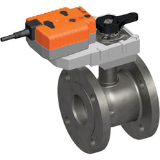 Belimo Characterized Valve DN15 Flange0 Kvs320 24VAC/DC Fail-Safe NC/NO 150s 0-10V 40Nm IP54 R6150W320-S8/GRK24A-SZ-5