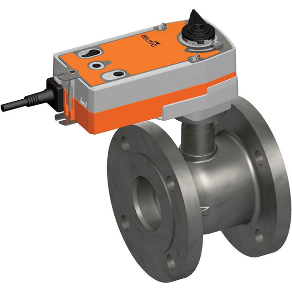Belimo Regelventil DN80 Flansch Kvs100 24VAC/DC Fail-Safe NO 90s 0-10V 20Nm IP54 R6080W100-S8/SRF24A-SZ-5-O