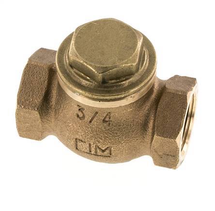 G 3/4'' Rotguss Lift-Rückschlagventil 20 Bar (290 Psi) Schwerlast