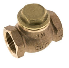G 1-1/4'' Red Brass Lift Check Valve 20 bar (290 psi) Heavy Duty