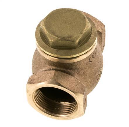 G 1-1/4'' Red Brass Lift Check Valve 20 bar (290 psi) Heavy Duty