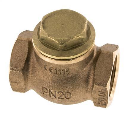 G 1-1/4'' Rotguss Lift-Rückschlagventil 20 Bar (290 Psi) Schwerlast