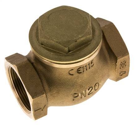 G 1-1/2'' Rotguss Lift-Rückschlagventil 20 Bar (290 Psi) Schwerlast