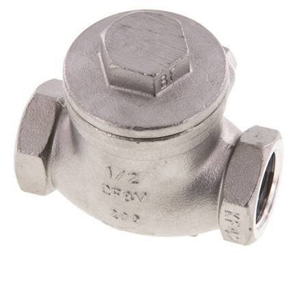 G 1/2'' Edelstahl Rückschlagklappe 16 Bar (232 Psi) Metalldichtung