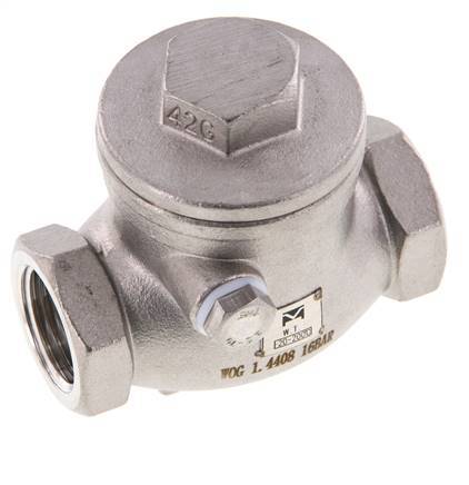 G 1/2'' Edelstahl Rückschlagklappe 16 Bar (232 Psi) Metalldichtung