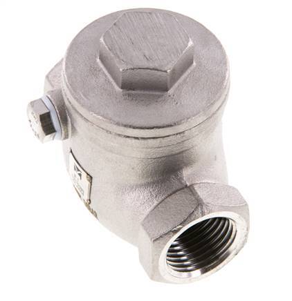 G 1/2'' Edelstahl Rückschlagklappe 16 Bar (232 Psi) Metalldichtung