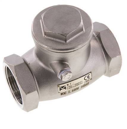 G 1-1/4'' Edelstahl Rückschlagklappe 16 Bar (232 Psi) Metalldichtung