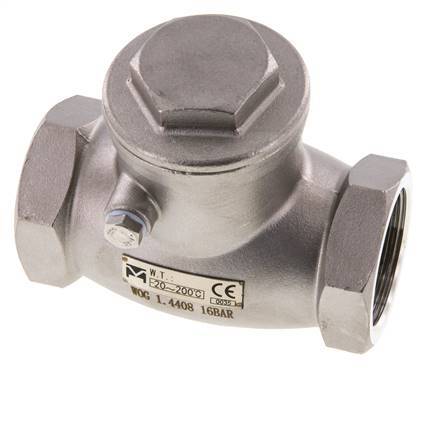 G 1-1/4'' Edelstahl Rückschlagklappe 16 Bar (232 Psi) Metalldichtung