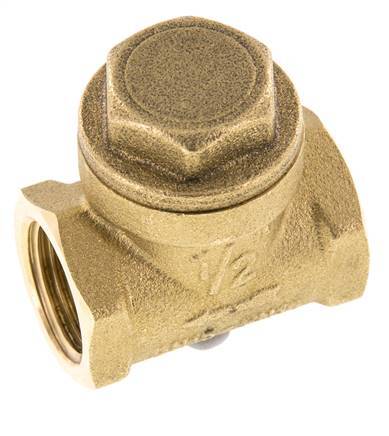 G 1/2'' Messing Rückschlagklappe 12 Bar (174 Psi) NBR Weiche Dichtung