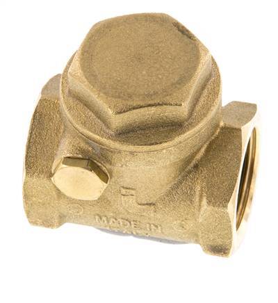 G 3/4'' Brass Swing Check Valve 12 bar (174 psi) NBR Soft Seal
