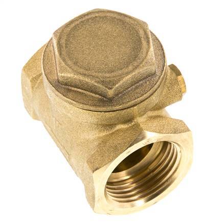 G 1'' Brass Swing Check Valve 12 bar (174 psi) NBR Soft Seal