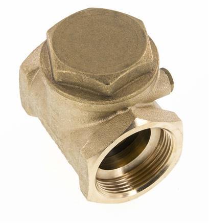 G 1-1/2'' Brass Swing Check Valve 10 bar (145 psi) NBR Soft Seal