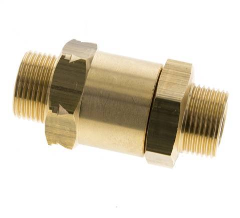 G 3/4'' Male Threaded Brass Check Valve 0.1-40 bar (1.45-580 psi)