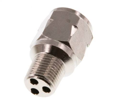 R/Rp 1/8'' M/W Mini Rückschlagventil Vernickelt Messing 10 Bar (145 Psi) NBR Mit Feder