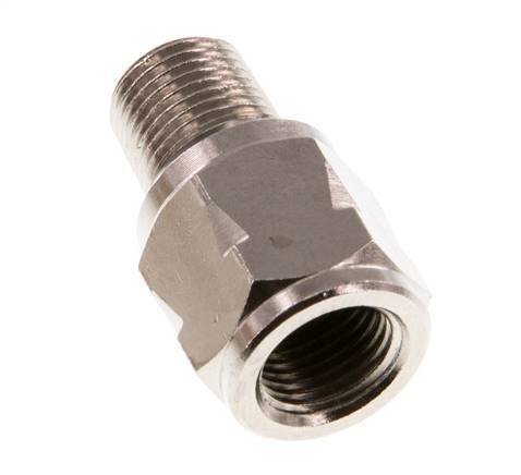 R/Rp 1/8'' M/F Mini Check Valve Nickel-Plated Brass 10 bar (145 psi) NBR With Spring