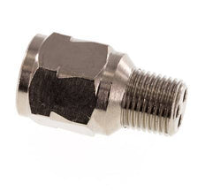R/Rp 1/8'' M/F Mini Check Valve Nickel-Plated Brass 10 bar (145 psi) NBR No Spring