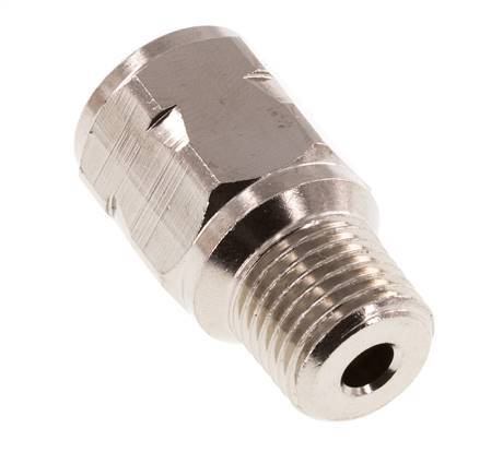 R/Rp 1/4'' M/W Mini Rückschlagventil Vernickelt Messing 10 Bar (145 Psi) NBR Keine Feder