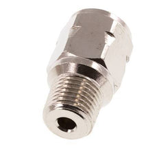 R/Rp 1/4'' M/W Mini Rückschlagventil Vernickelt Messing 10 Bar (145 Psi) NBR Keine Feder