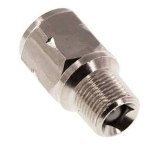 R/Rp 3/8'' M/F Mini Check Valve Nickel-Plated Brass 10 bar (145 psi) NBR No Spring
